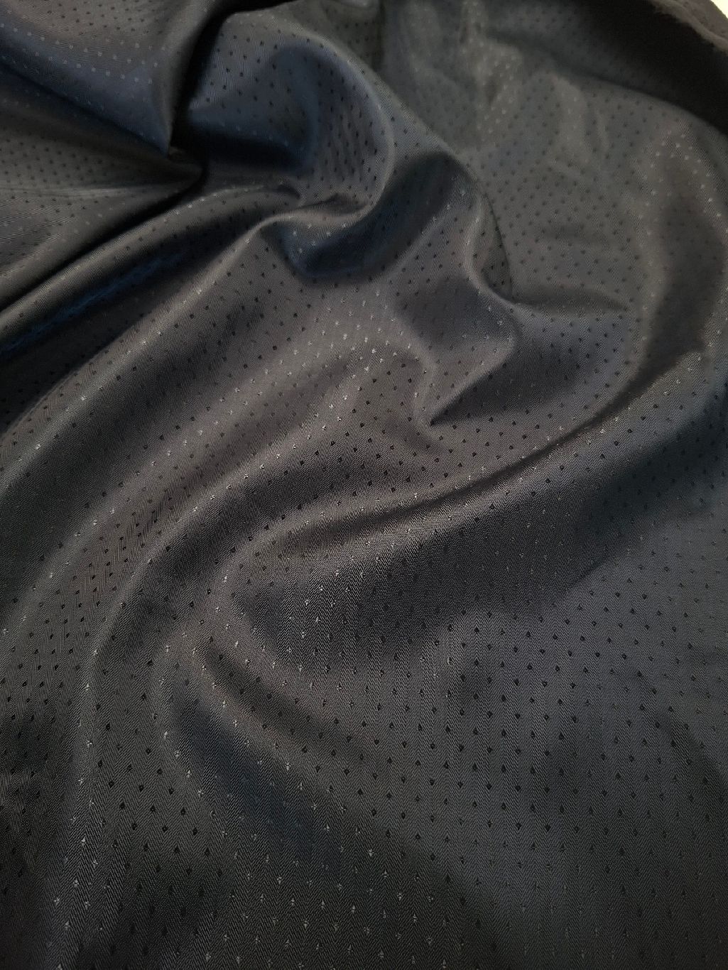 Blauw/zwart met puntjes 